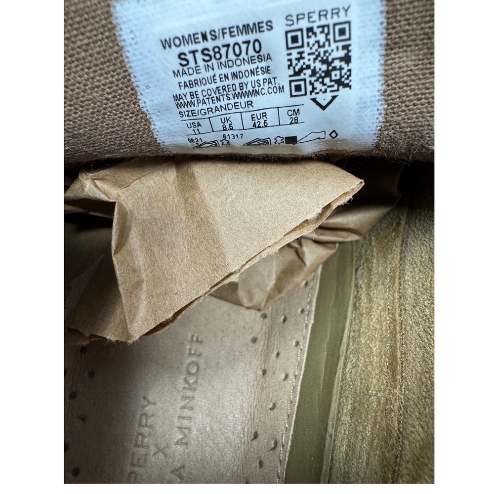 Sperry x Rebecca Minkoff Womens Tan Suede Fringe Moccasin boho western Boots 11 - Picture 7 of 8